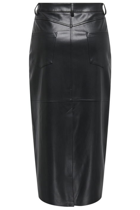 Only onlverona faux leather long skirt c